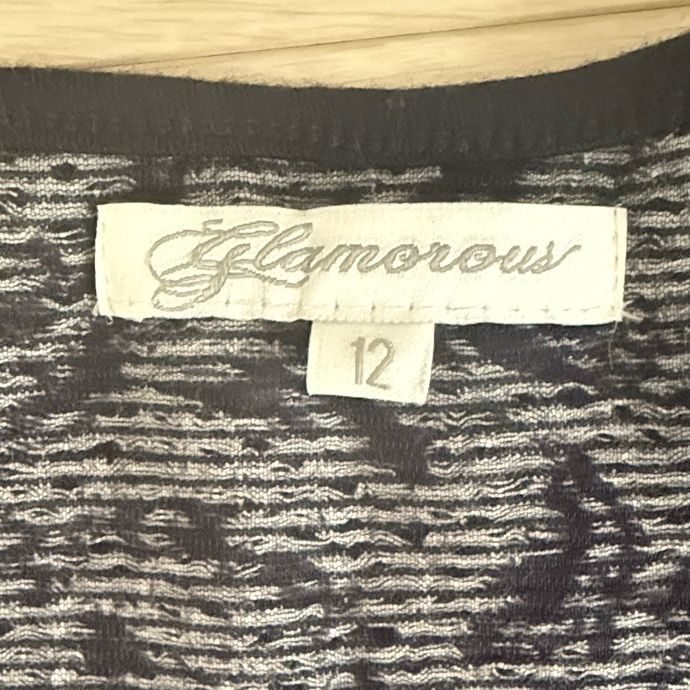 Glamorous Navy Blue and White Floral Paisley Patterned Dress - Picture 2 of 7